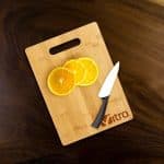 Custom 11" Bamboo Cutting Board with Handle - 2