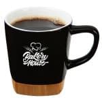 Custom 11 Oz. Ceramic Mug with Removable Bamboo Coaster