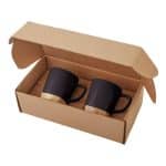 Custom 11 Oz. Ceramic Mugs w/Removable Bamboo Coaster Gift Set - 7