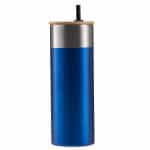 Custom 20 Oz. Stainless Steel Tumbler w/Bamboo Lid & Straw - 1
