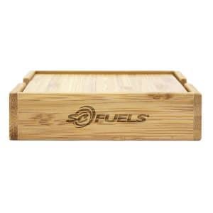 Custom 4 Piece Bamboo Coaster Set w/Case