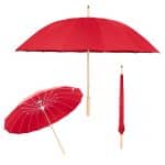 Custom 46" Arc Umbrella With 100% Rpet Canopy & Bamboo Handle - 9