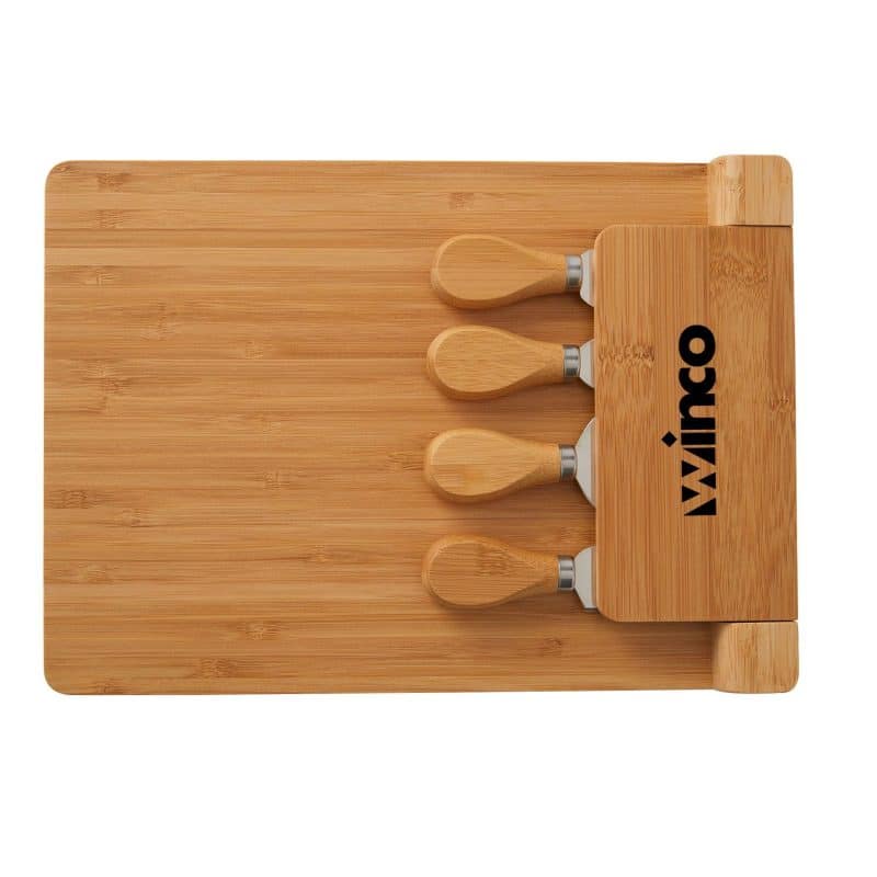 Custom 5-Piece Magnetic Bamboo Cheese Board Set - 3