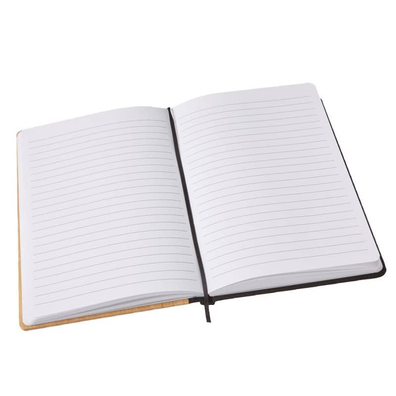 Custom 6"x 8" Bamboo Journal w/RPET Back - 3