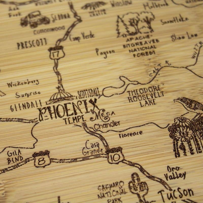 Custom A Slice of Life Arizona Serving & Cutting Board - 2