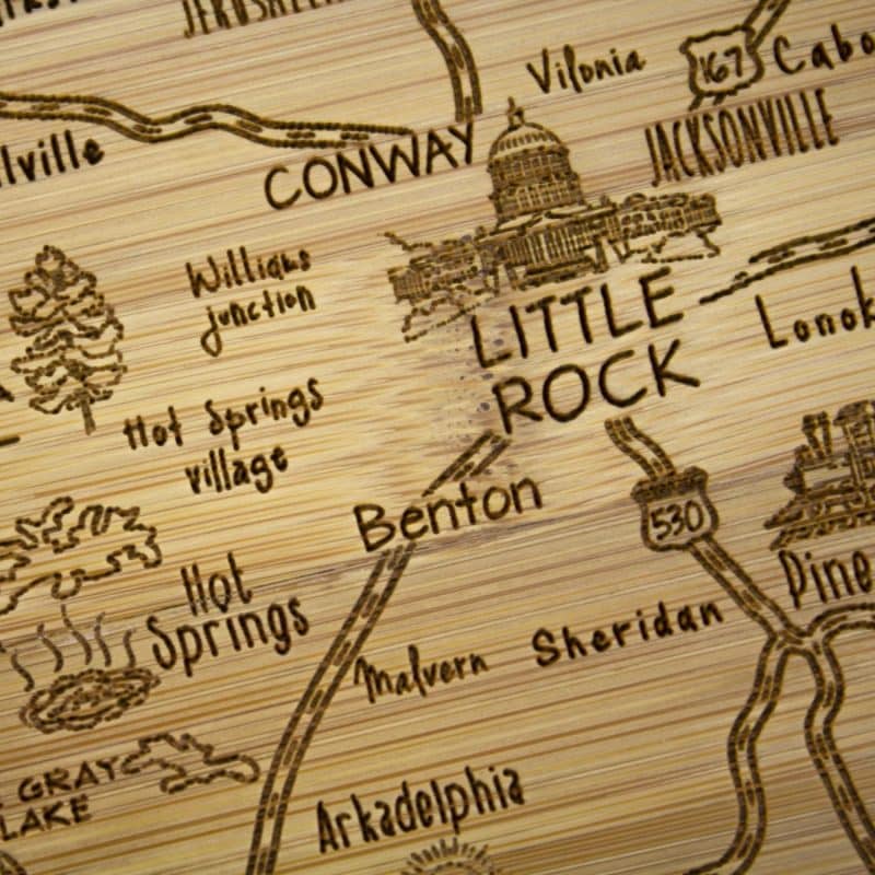 Custom A Slice of Life Arkansas Serving & Cutting Board - 2