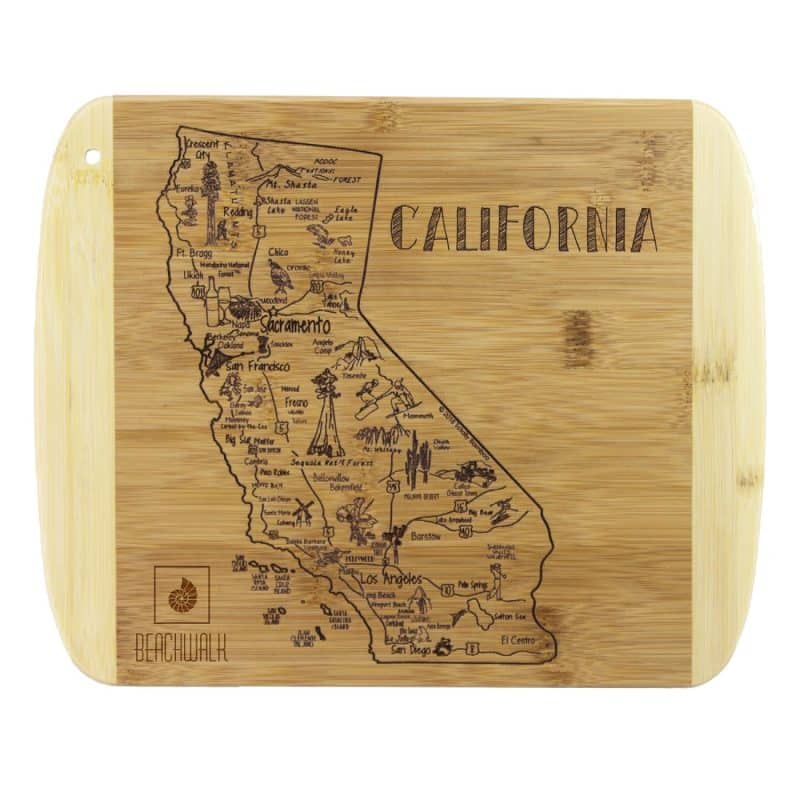 Custom A Slice of Life California Serving & Cutting Board