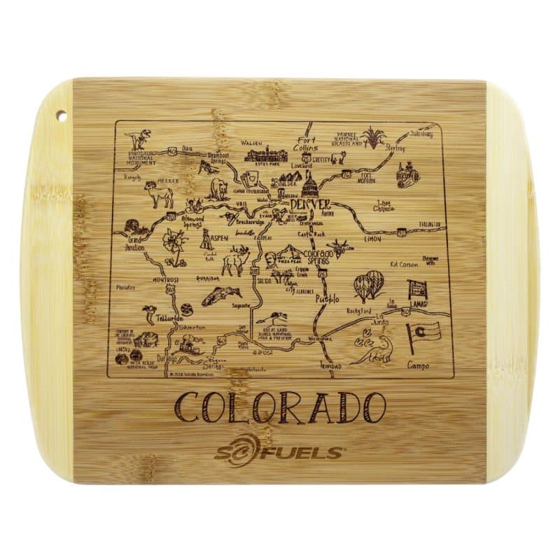 Custom A Slice of Life Colorado Serving & Cutting Board
