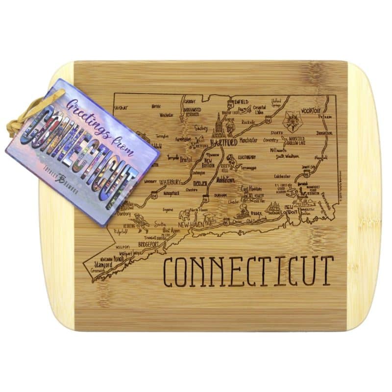 Custom A Slice of Life Connecticut Serving & Cutting Board - 1