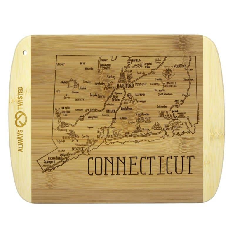 Custom A Slice of Life Connecticut Serving & Cutting Board