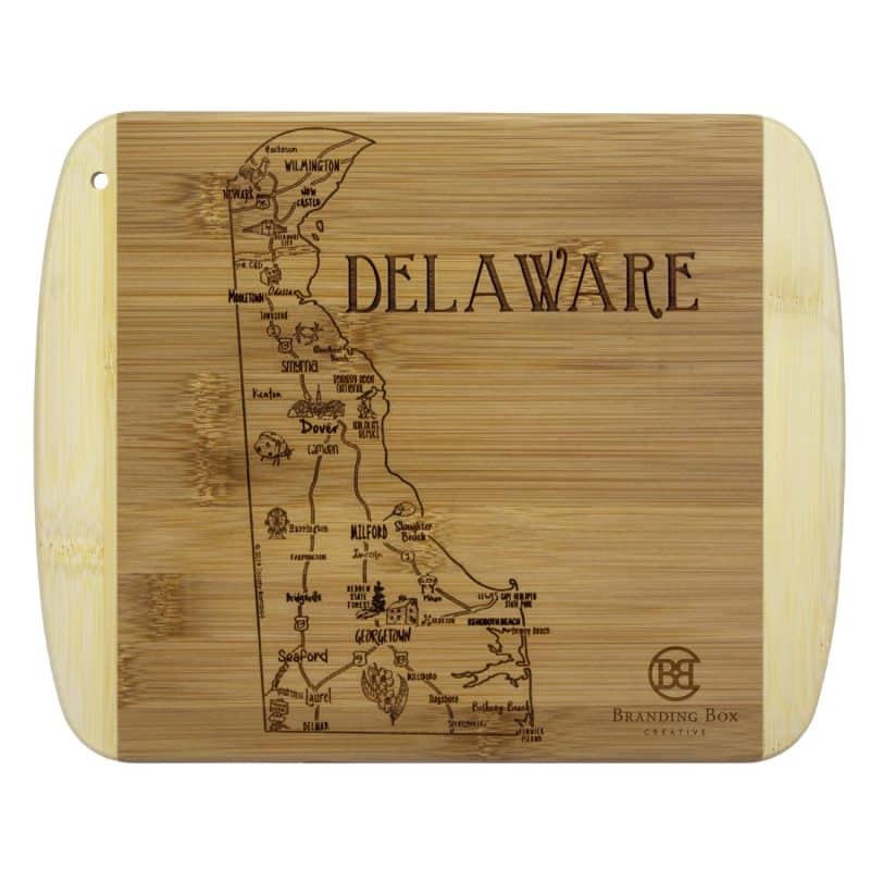 Custom A Slice of Life Delaware Serving & Cutting Board