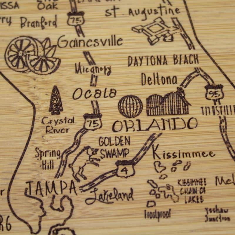 Custom A Slice of Life Florida Serving & Cutting Board - 2