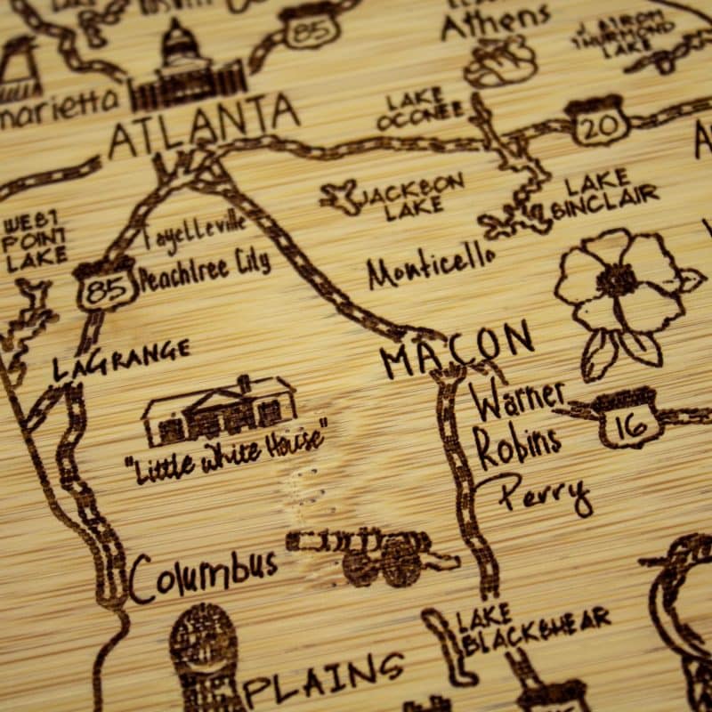 Custom A Slice of Life Georgia Serving & Cutting Board - 2