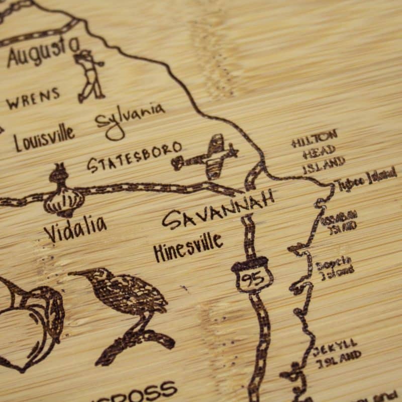 Custom A Slice of Life Georgia Serving & Cutting Board - 3