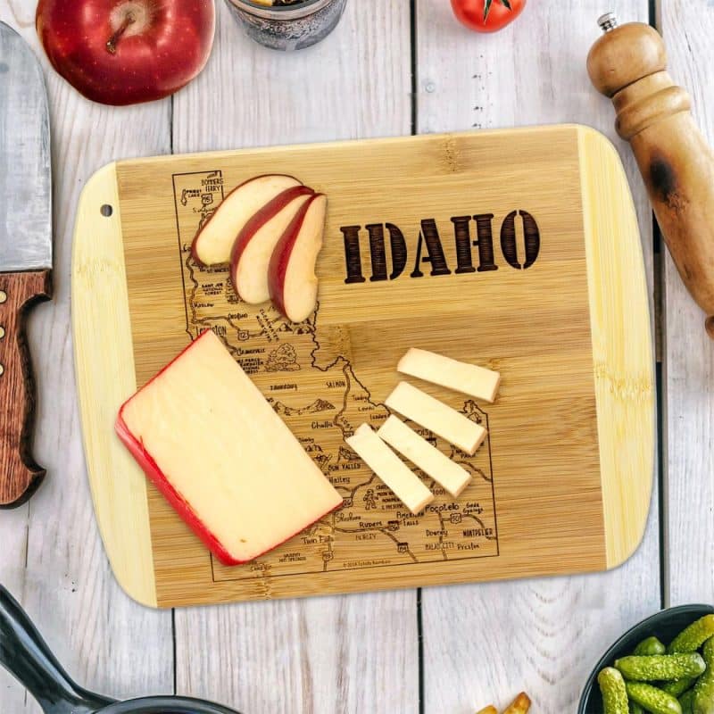 Custom A Slice of Life Idaho Serving & Cutting Board - 1