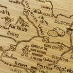 Custom A Slice of Life Idaho Serving & Cutting Board - 3