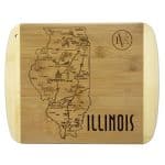 Custom A Slice of Life Illinois Serving & Cutting Board