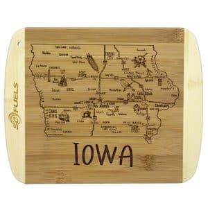 Custom A Slice of Life Iowa Serving & Cutting Board