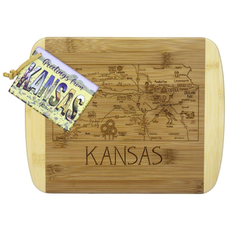 Custom A Slice of Life Kansas Serving & Cutting Board - 2