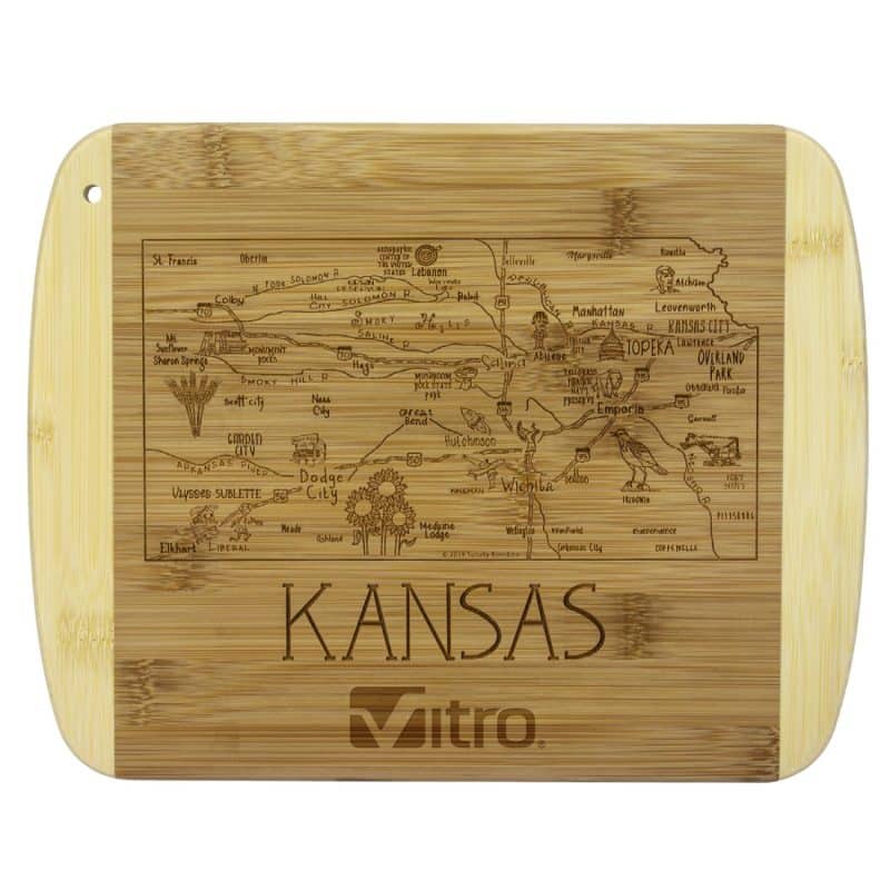 Custom A Slice of Life Kansas Serving & Cutting Board