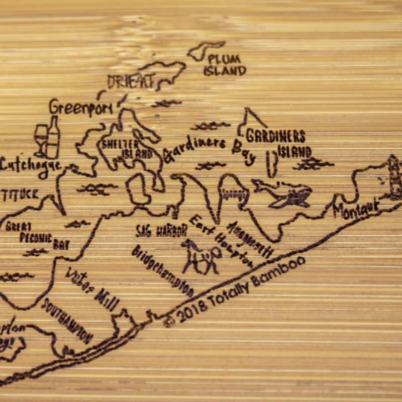 Custom A Slice of Life Long Island Serving & Cutting Board - 3