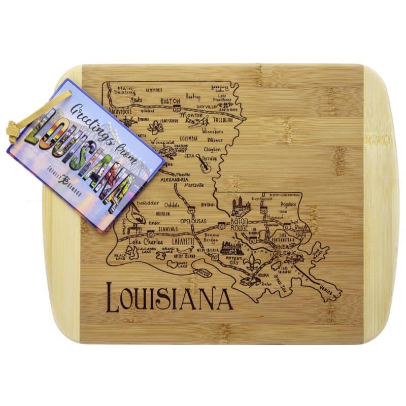 Custom A Slice of Life Louisiana Serving & Cutting Board - 1