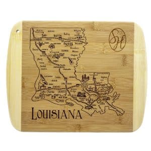 Custom A Slice of Life Louisiana Serving & Cutting Board