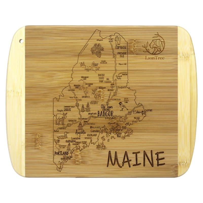 Custom A Slice of Life Maine Serving & Cutting Board