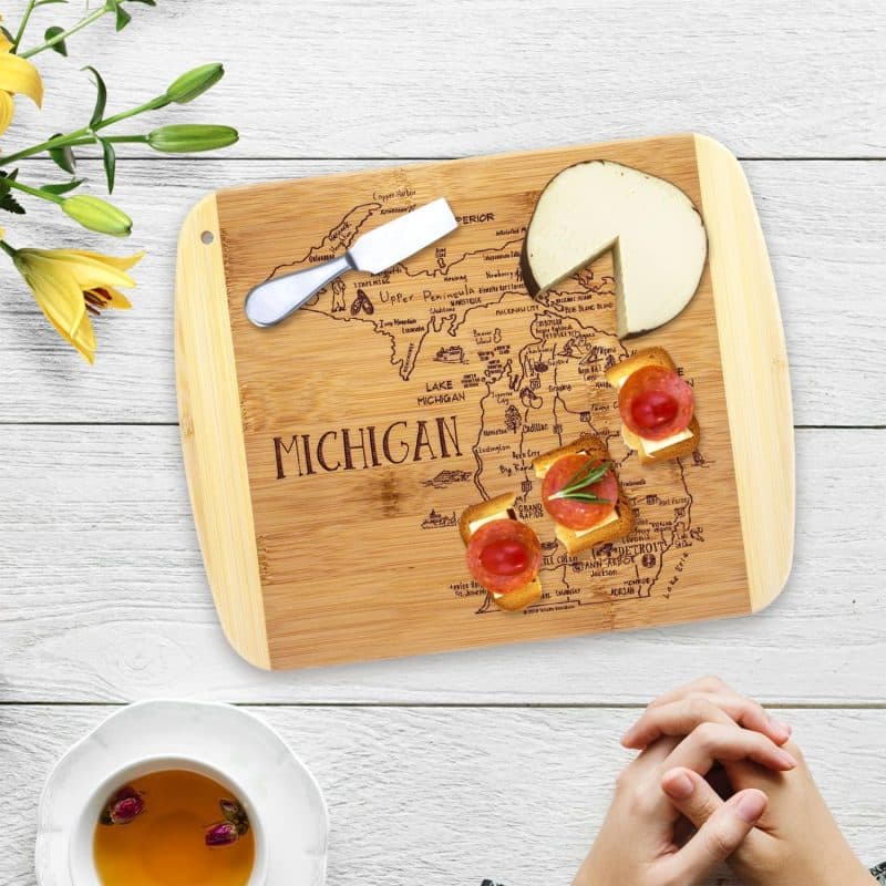 Custom A Slice of Life Michigan Serving & Cutting Board - 1