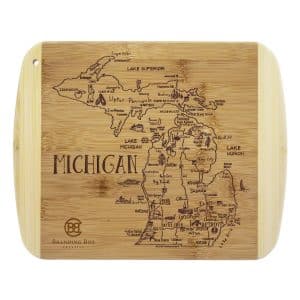 Custom A Slice of Life Michigan Serving & Cutting Board