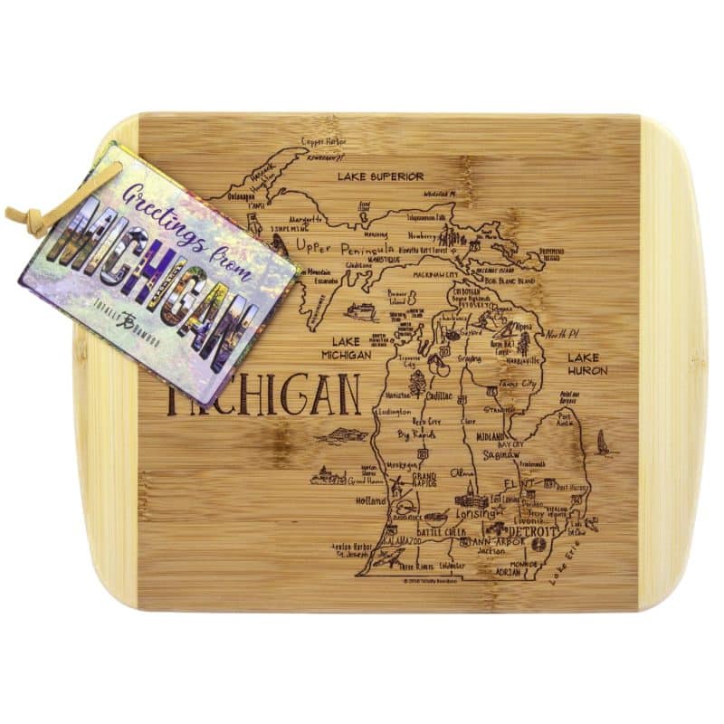 Custom A Slice of Life Michigan Serving & Cutting Board - 4