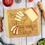 Custom A Slice of Life Minnesota Serving & Cutting Board - 3