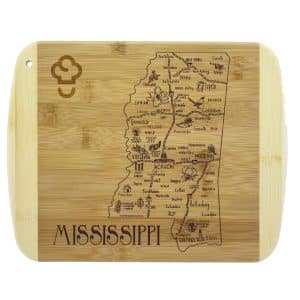 Custom A Slice of Life Mississippi Serving & Cutting Board