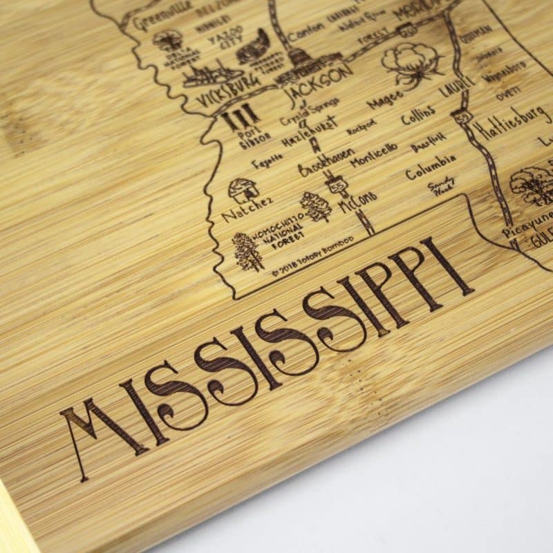 Custom A Slice of Life Mississippi Serving & Cutting Board - 4