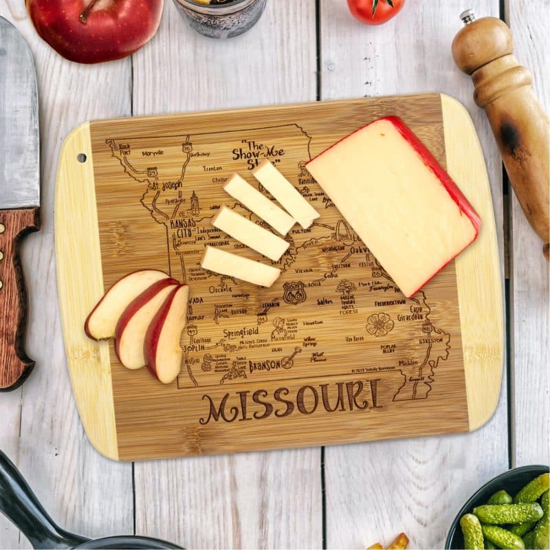 Custom A Slice of Life Missouri Serving & Cutting Board - 1