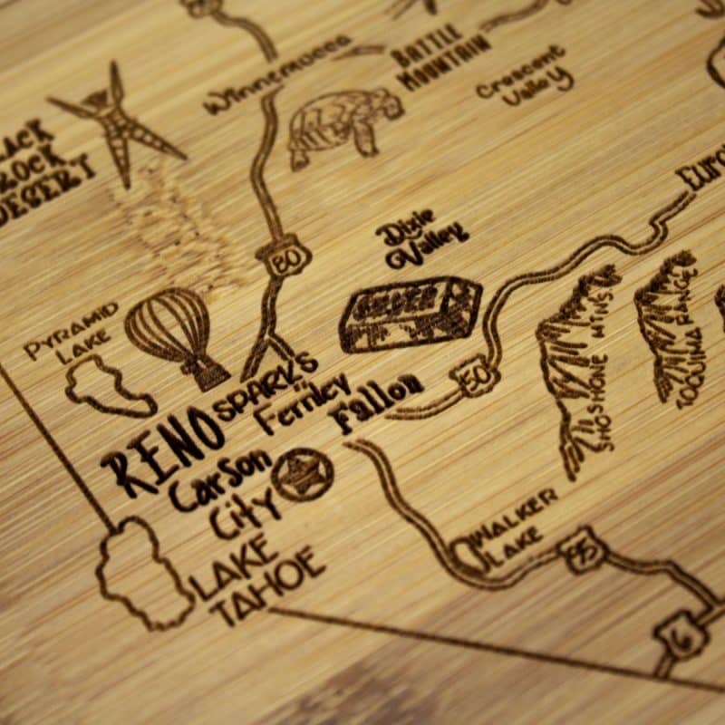 Custom A Slice of Life Nevada Serving & Cutting Board - 3