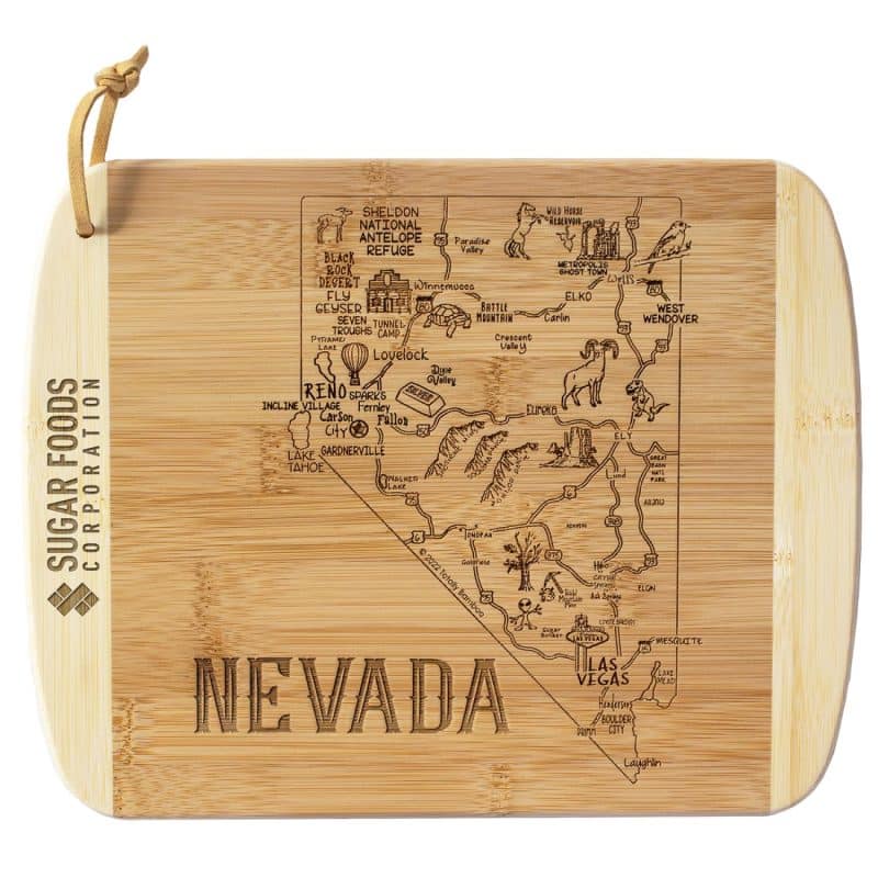 Custom A Slice of Life Nevada Serving & Cutting Board