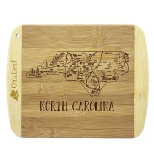 Custom A Slice of Life North Carolina Serving & Cutting Board
