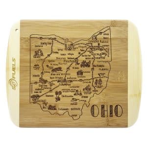 Custom A Slice of Life Ohio Serving & Cutting Board