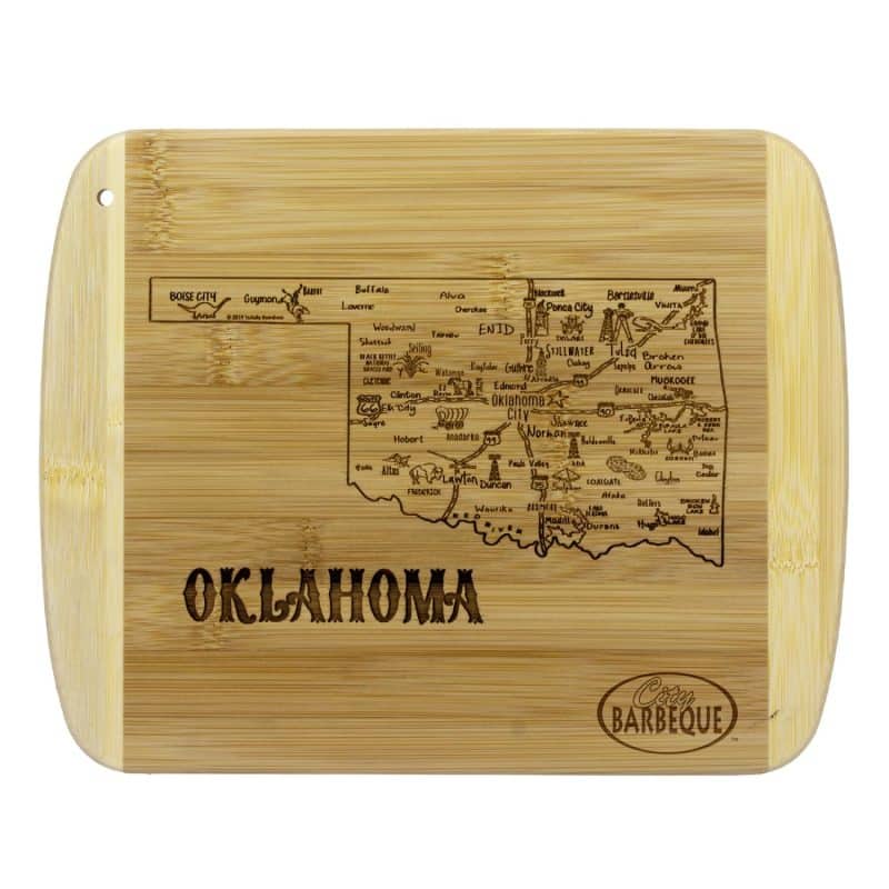 Custom A Slice of Life Oklahoma Serving & Cutting Board
