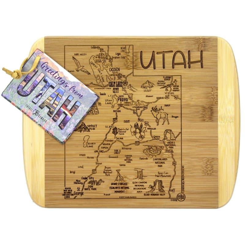 Custom A Slice of Life Utah Serving & Cutting Board - 2
