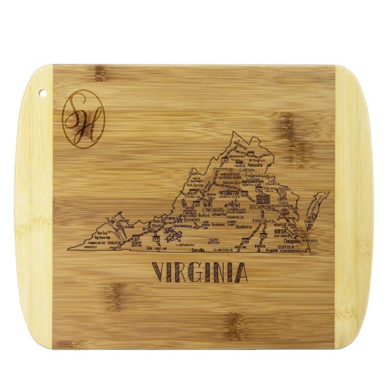 Custom A Slice of Life Virginia Serving & Cutting Board