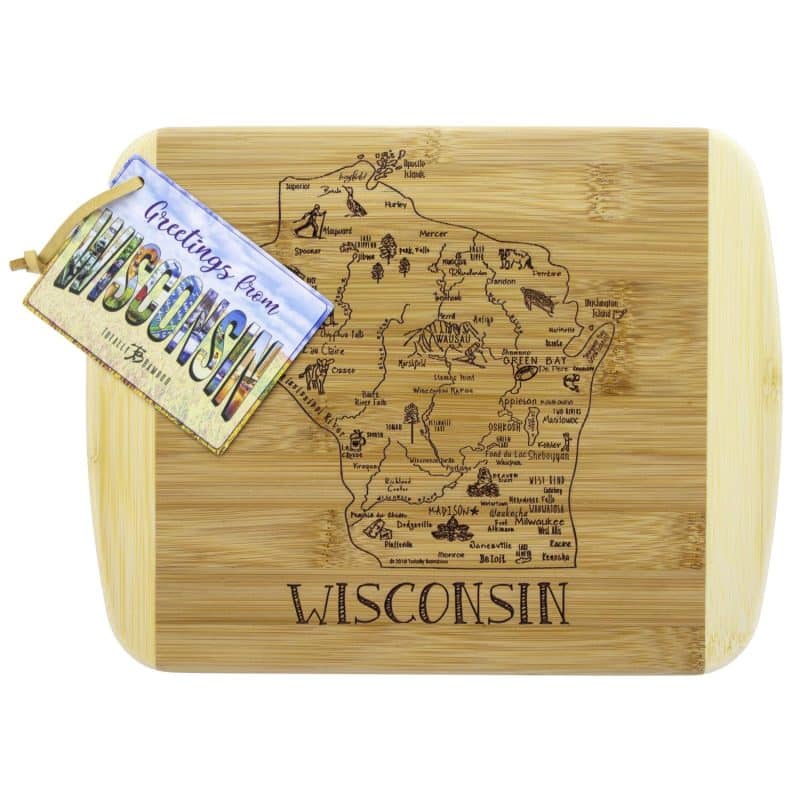 Custom A Slice of Life Wisconsin Serving & Cutting Board - 1