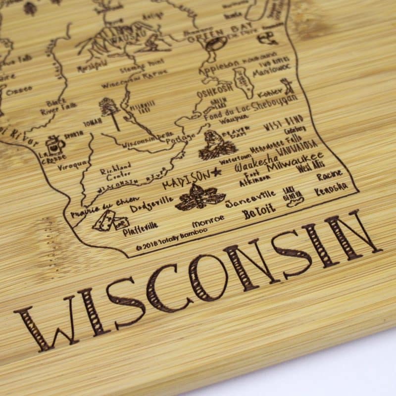 Custom A Slice of Life Wisconsin Serving & Cutting Board - 4
