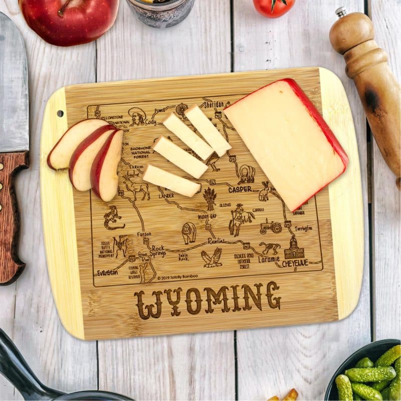 Custom A Slice of Life Wyoming Serving & Cutting Board - 1