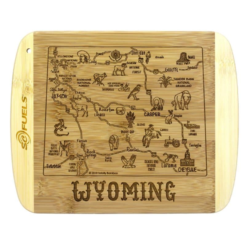 Custom A Slice of Life Wyoming Serving & Cutting Board