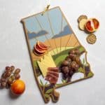 Custom Alabama State Shaped Cutting & Serving Board w/Artwork by Summer Stokes - 1