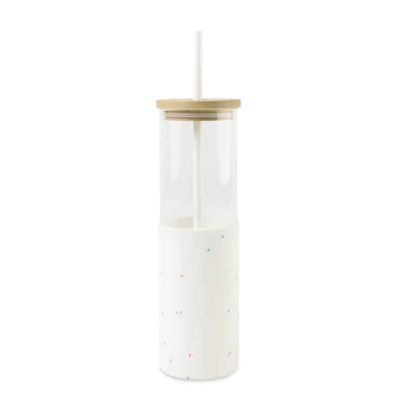 Custom Aviana™ Journey Glass Tumbler with Straw - 20 Oz - Confetti - 1