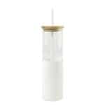 Custom Aviana™ Journey Glass Tumbler with Straw - 20 Oz - White - 1