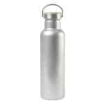 Custom Aviana™ Metallics Double Wall Stainless Steel Wine Bottle - 25 Oz. - Metallic Silver - 1